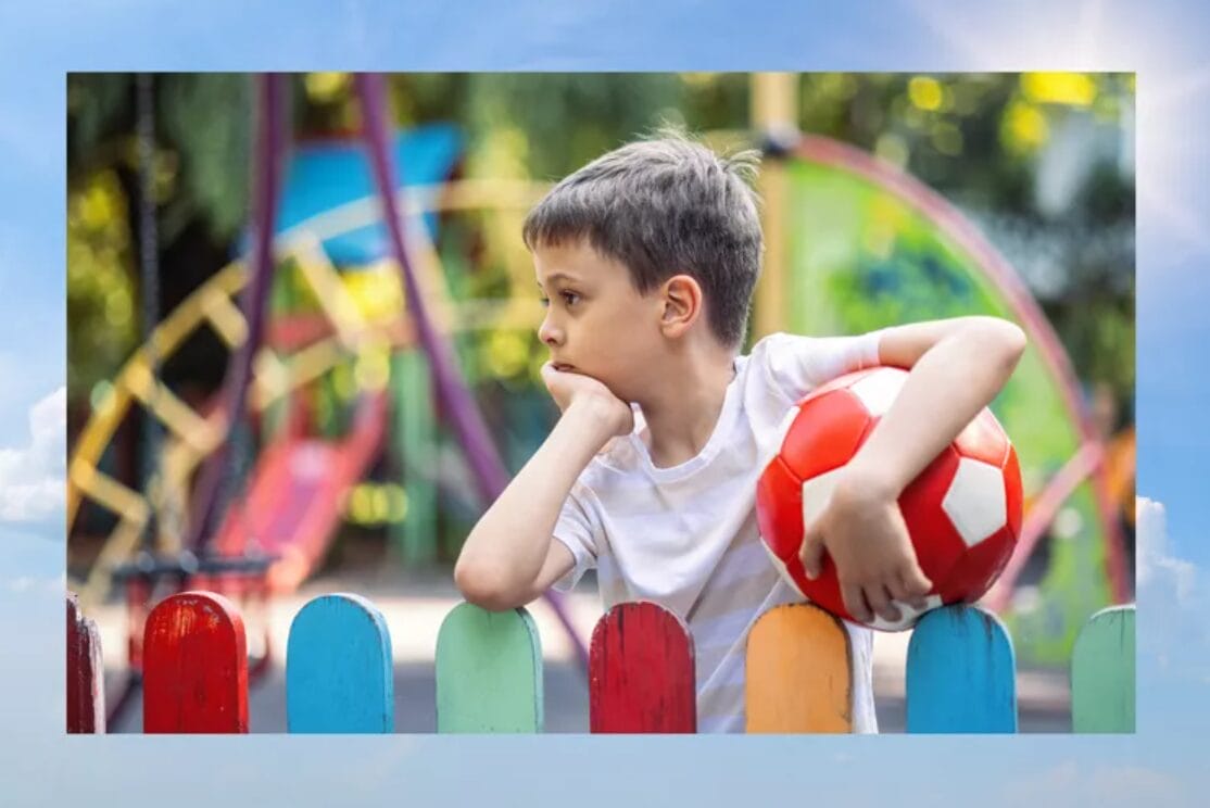 kid playing in the park